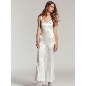 White Silky Jumpsuit by Free People